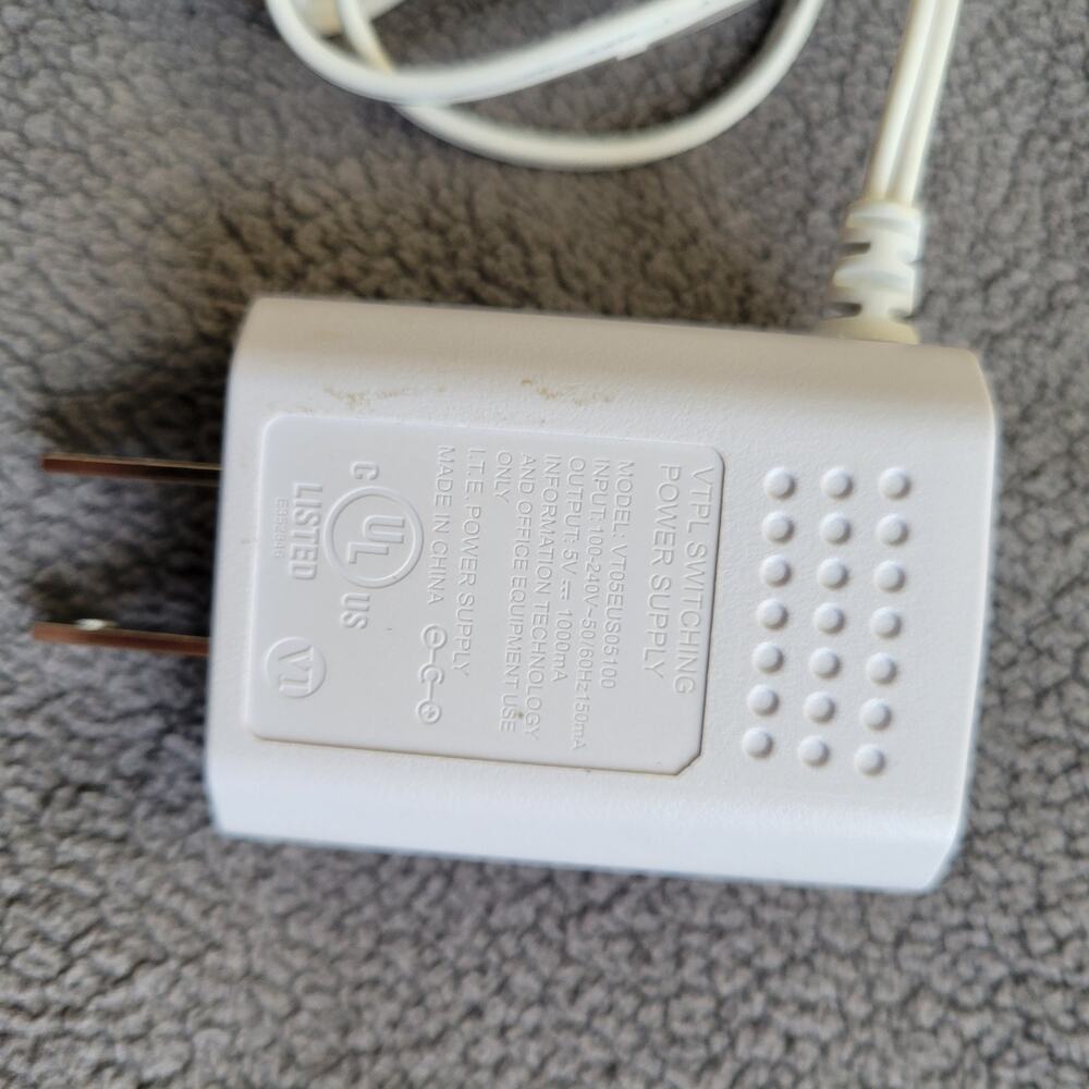 VTECH 5254 Power Cable Baby Monitor OEM VTPL VT05EUS05060 Tested For Parts - Picture 2 of 3